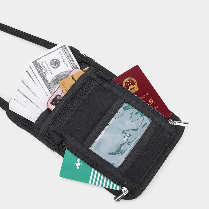 New Arrival Multifunctional Neck Bag for Travel Phone Pouch With RFID Blocking