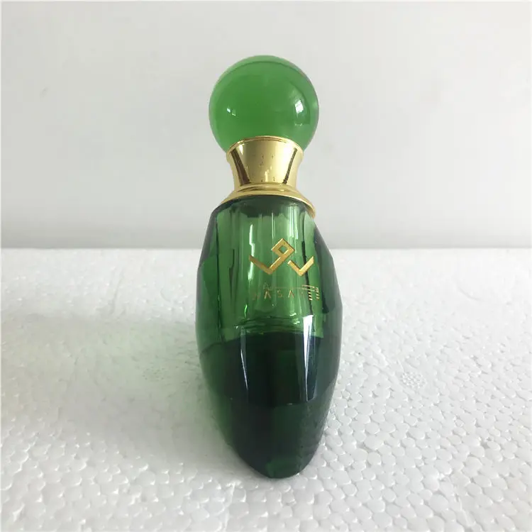 Attar Oil Glass Bottle Green Quartz Crystal Perfume Empty Oil Perfume Bottle Attar Oil Glass Display Bottle