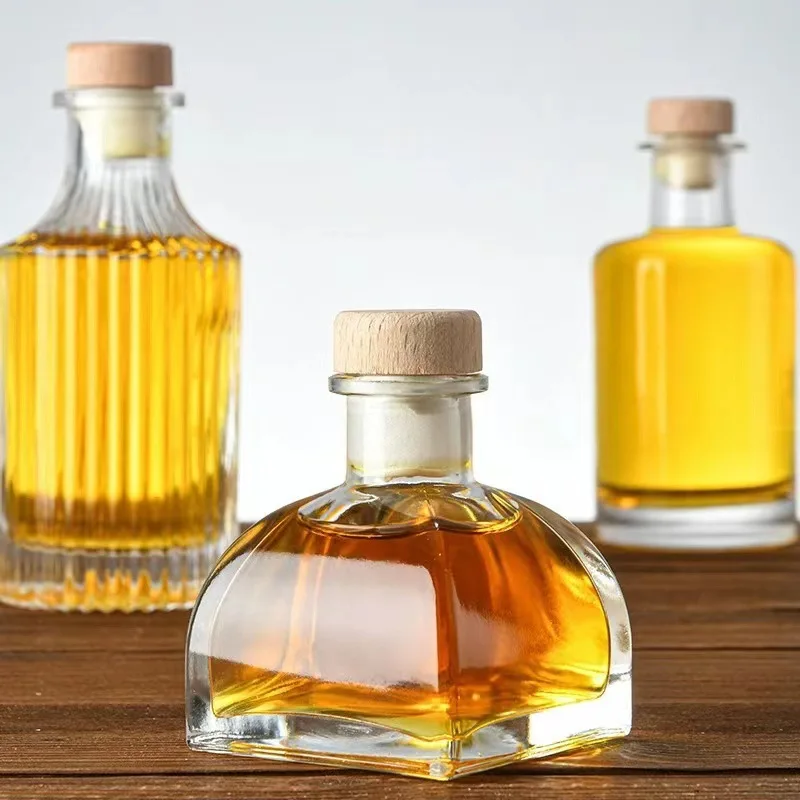 Clear Ger Reed diffuser glass bottle mongolian yurt shape ready stock conical aromatherapy empty bottle 100ml