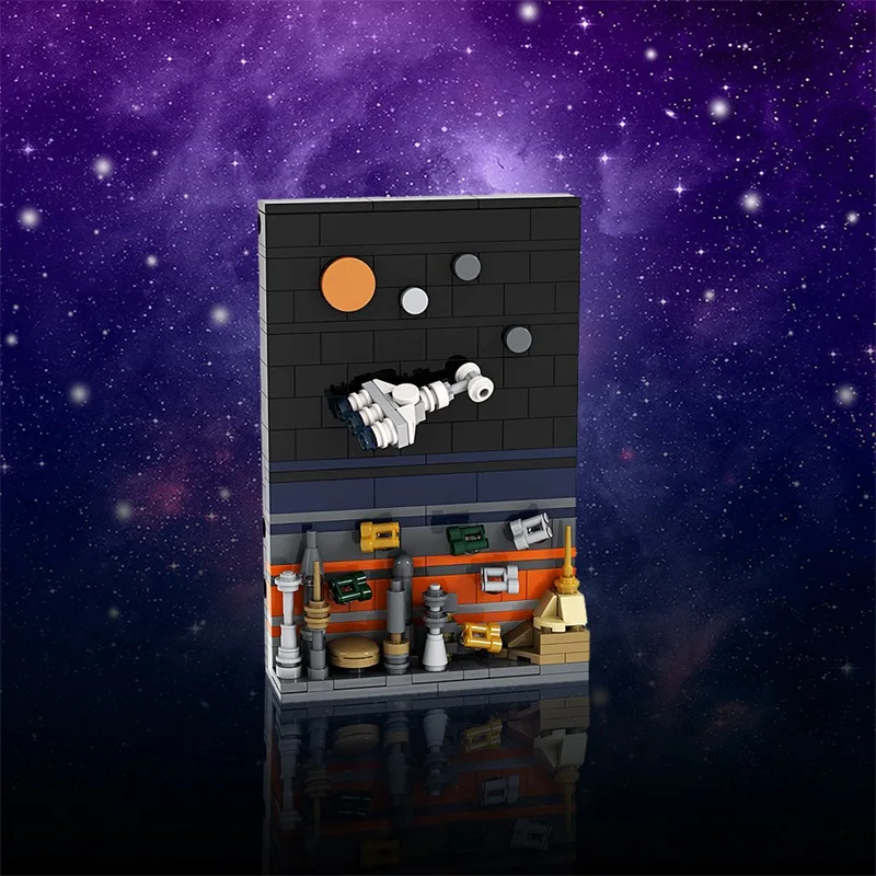 GoldMoc Star Bricks Fighter Toys Wars MOC-149181 Postcard N-1 Starfighter Model Building Blocks Toy Bricks Toys