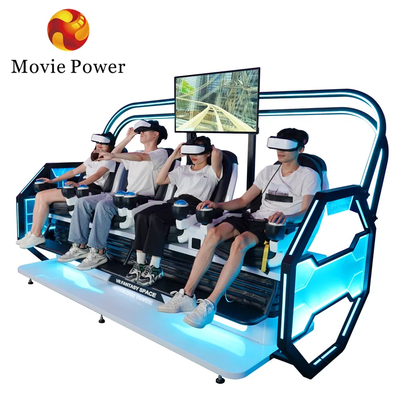 Movie Power Virtual Reality Roller Coaster Egg Chair Dynamic Technology Game 9d Vr Cinema Machine for amusement park