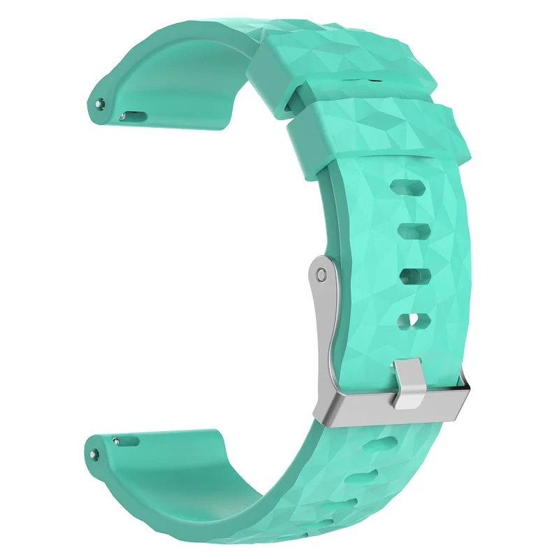 Stainless Steel Buckle Replacement watch Strap for Suunto 9 Spartan Sport Wrist HR Baro Silicone Watch Band