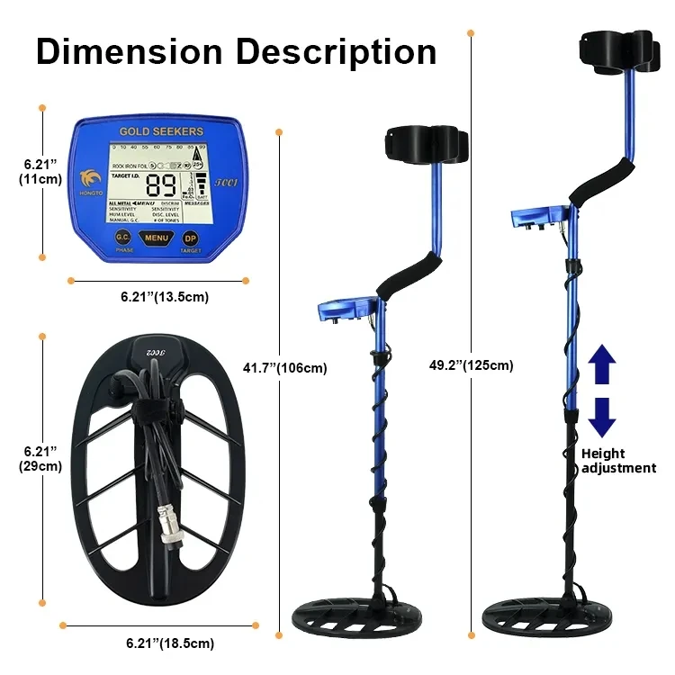High Quality Hand Held Gold Detector Underground Treasure Finder Device Underground Finder