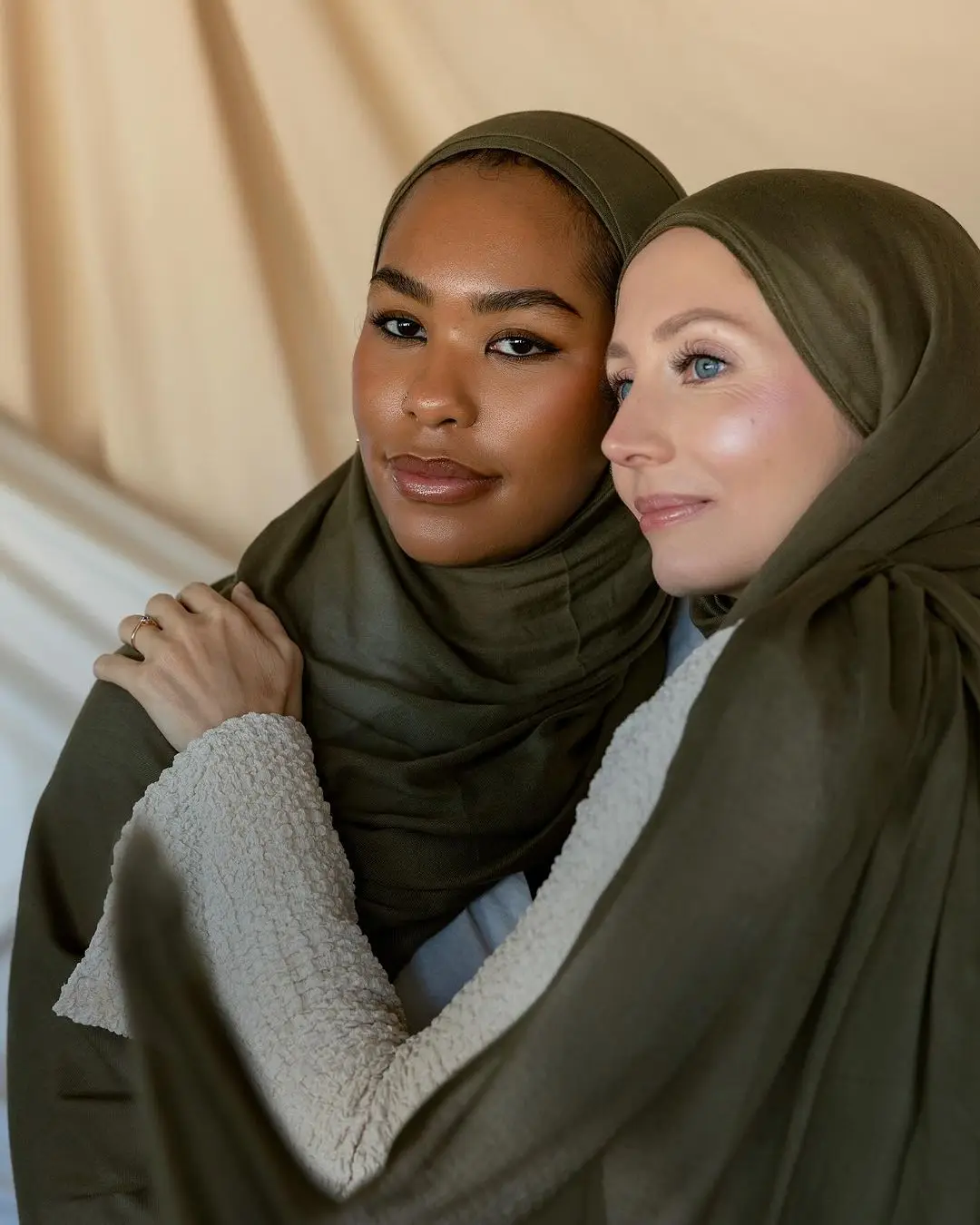 Light weight Prefect Matching bonned underscarf Premium modal Hijab Set breathable Modal Hijab With bonnet Matching Undercap