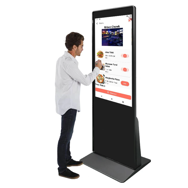 Digital Floor Standing Signage And Display Indoor Advertising Playing Equipment Lcd Screen Totem Kiosks