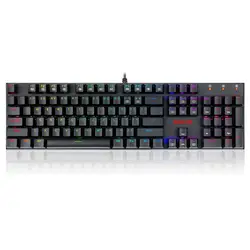 Hot Sale Redragon K565-RGB 104 Keys Office Computer Gaming RGB Backlight Red Switch USB Wired Mechanical keyboard