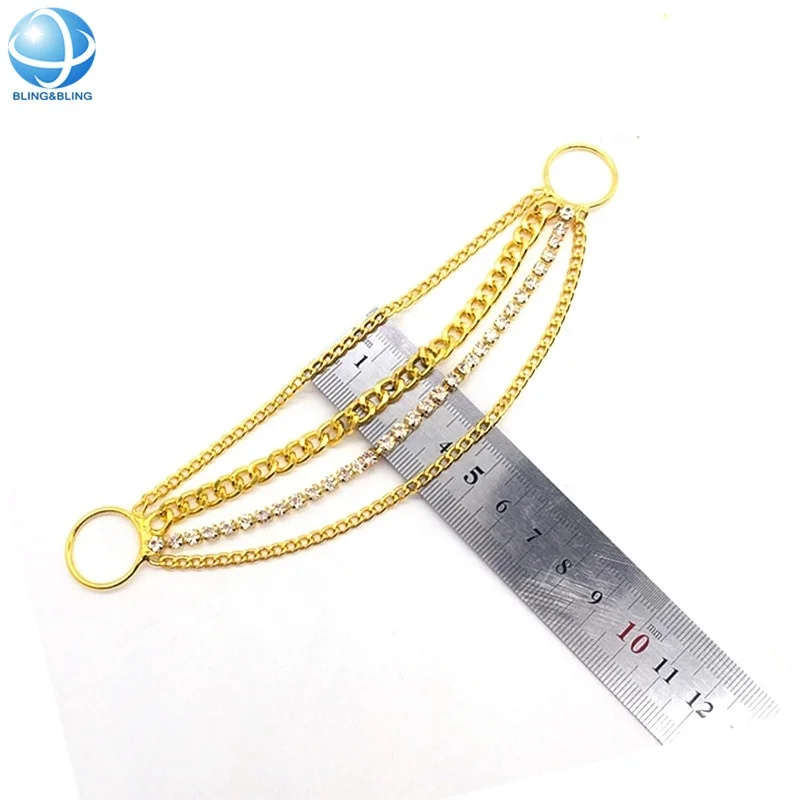 
latest design solid rhinestone metal crystal bikini connector buckle for bikini swimwear 