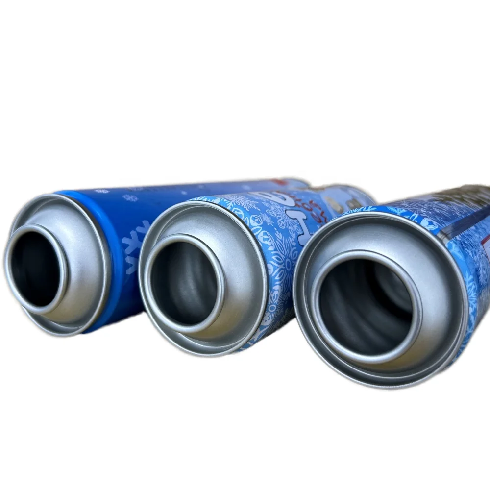 wholesale snow spray can 500ml empty aerosol metal tin can for chemical can logo printing