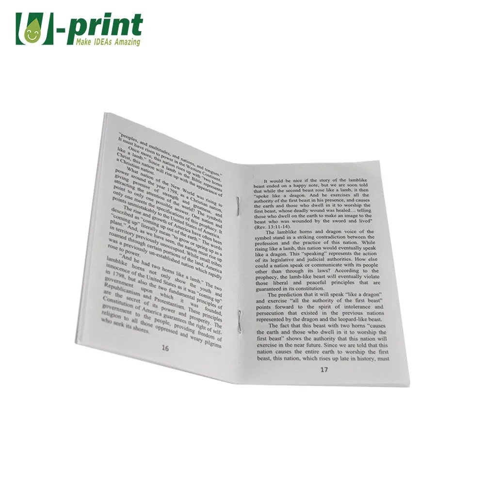 Business Advertising Small Pamphlet Restaurant Menu Book Instruction Booklet Printing