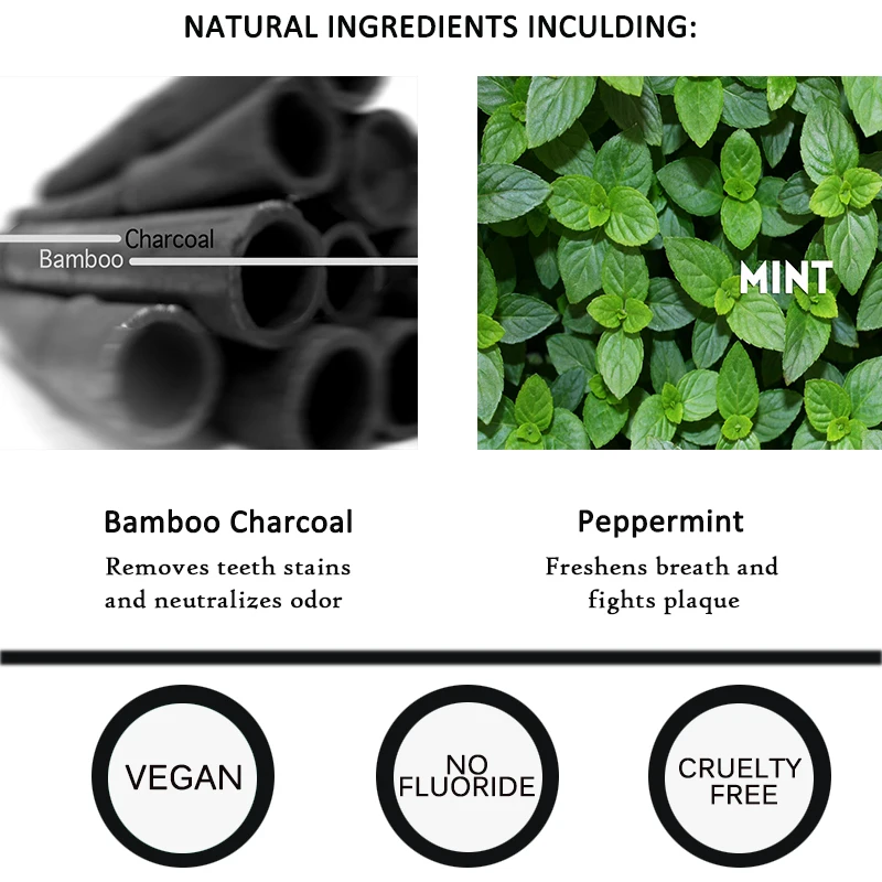 Natural Teeth Whitening Powder Activated Charcoal Tooth Whitening Powder