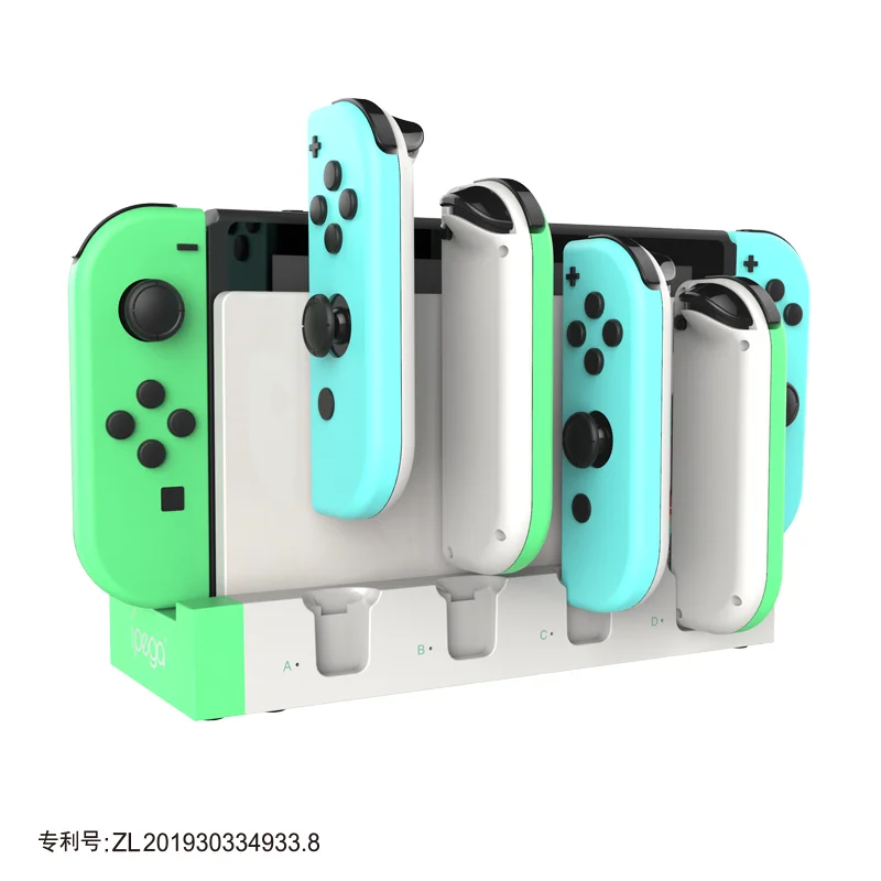 
Best Game Controller Charger Station for Nintendo Switch Console JoyCon USB 2.0 Charging Dock Stand iPega PG 9186 