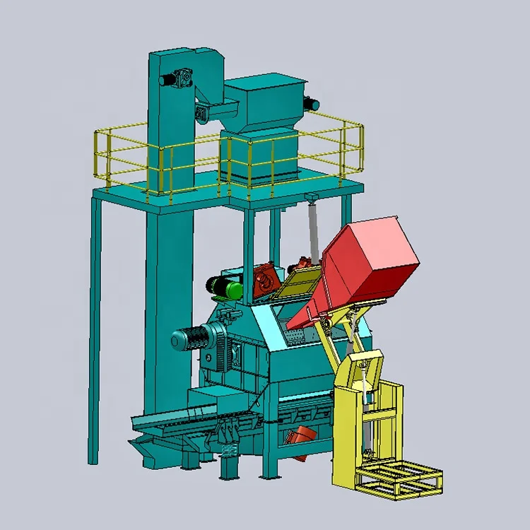 15GN Steel Surface Cleaning equipment and names  Wheel Rim Shot Blasting Machine