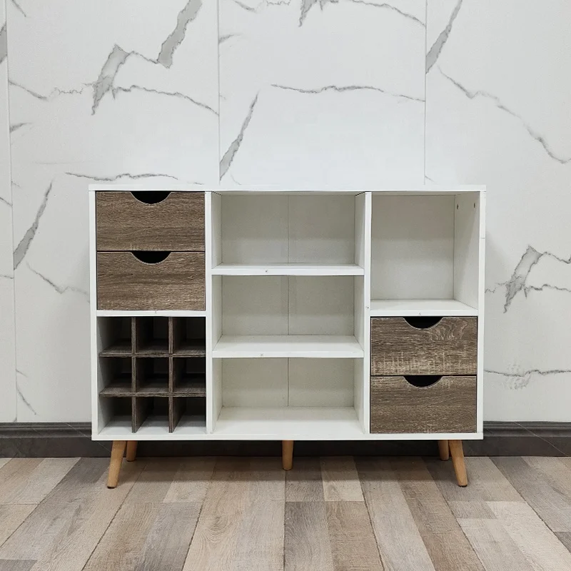 Modern Living Room Furniture White wine cabinet Mini Corner Home Coffee Wine Bar Cabinet  Coffee Wine Bar Cabinet