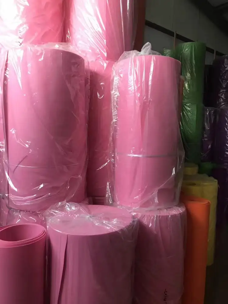 3mm thick non woven Technics needle-punched craft polyester felt fabric rolls