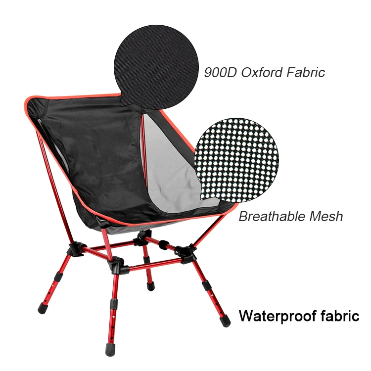 
Singda 2020 New Outdoor Folding Aluminum Moon Beach Camping Chair 