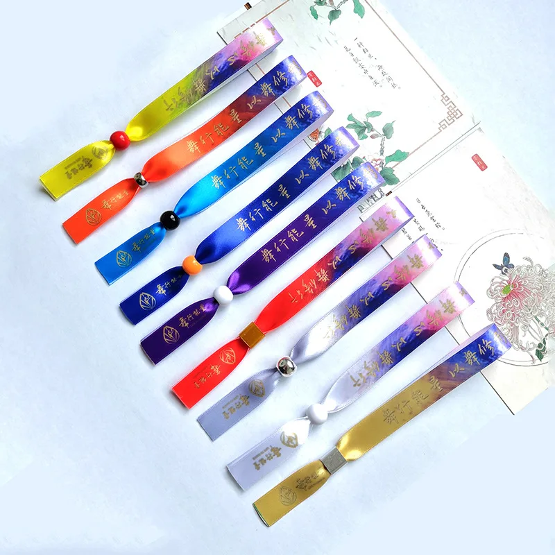 Custom  wrist band Polyester Bracelets With Message or Logo, High Quality novelties 2024 Personalized wrist band