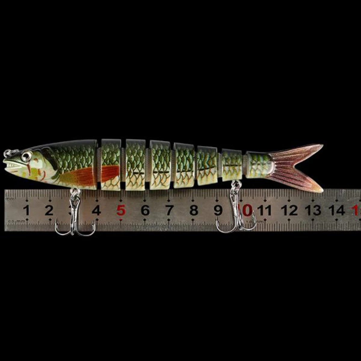  Topwater Bass Lures 135mm 20g for Freshwater Saltwater Lifelike Multi Jointed Swimbait Slow Sinking Animated Lure Hard