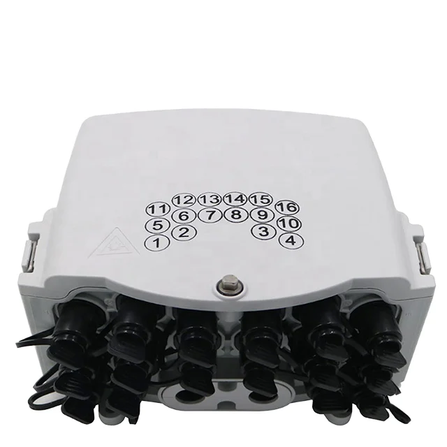 16 Port Waterproof FTTH Outdoor Terminal Box Fiber Optic NAP with I Mini SC Adapter Network Pon Network Use