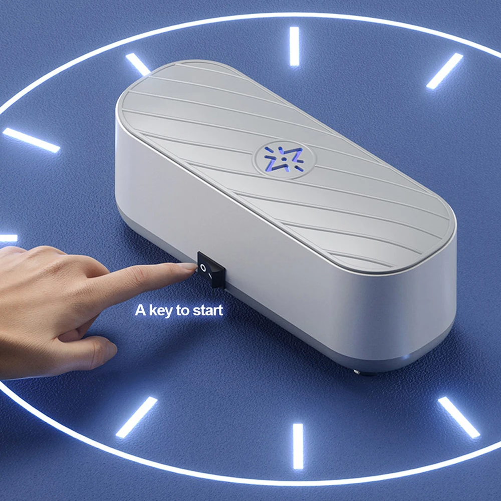 Ultrasonic Cleaning Machine USB Rechargeable High Frequency Vibration Wash Cleaner Jewelry & Glasses Braces Cleaner
