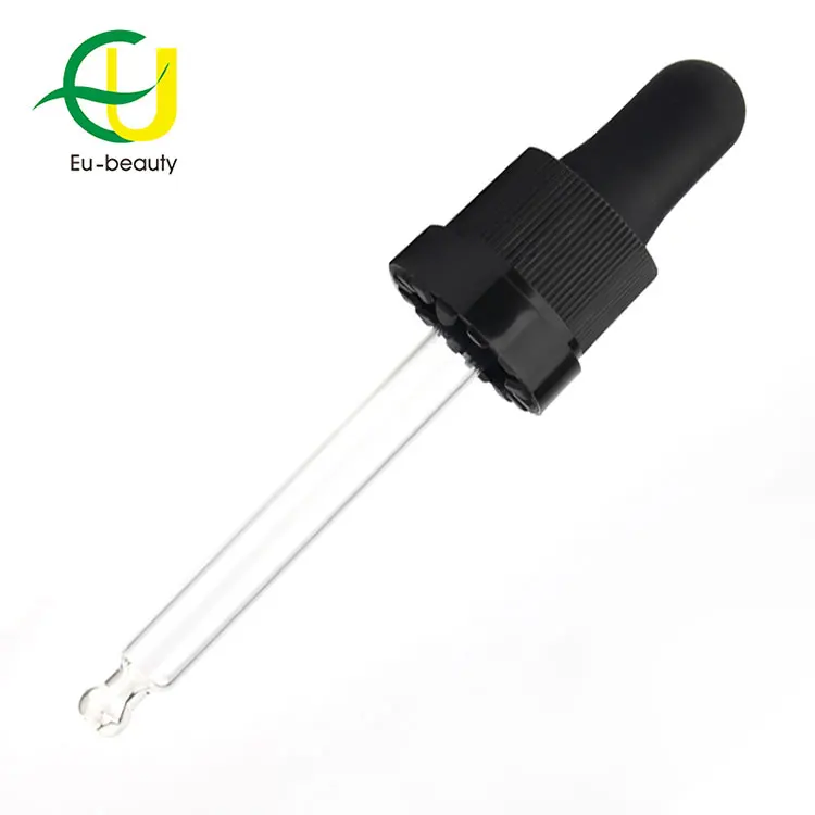 OEM/ODM Ribbed Closure Dropper Cap Glass Pipette Dropper