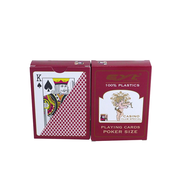 Custom Printing Logo Waterproof Plastic PVC / Paper 777 Poker Playing Cards