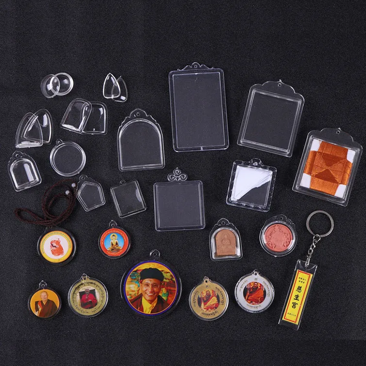 Custom Printing Acrylic or PS Material Photo Frame Keychain Blank Acrylic Keyring Plastic Zinc Alloy Opp Bag, or Gifts Box D103