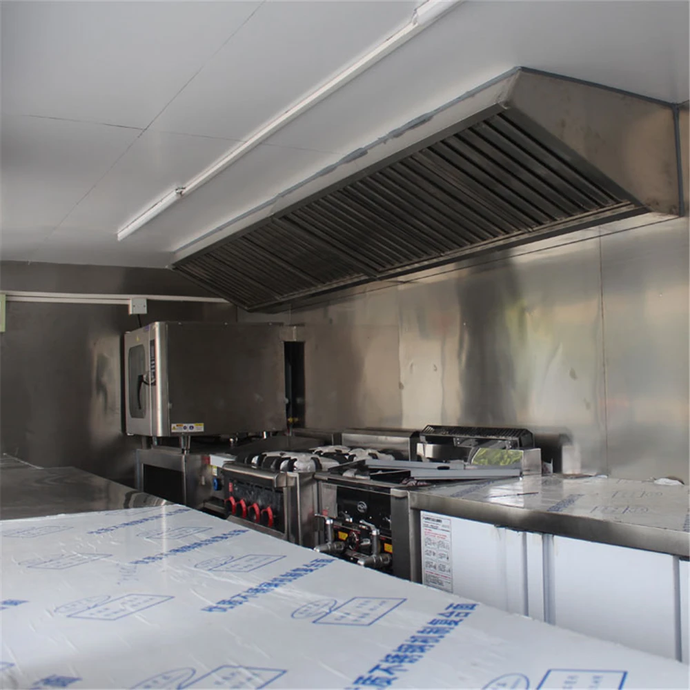 Commercial Multifunctional Square Truck Electric Breakfast Cold Drinks Night Market Stall Food Truck Mobile Fast Food Truck