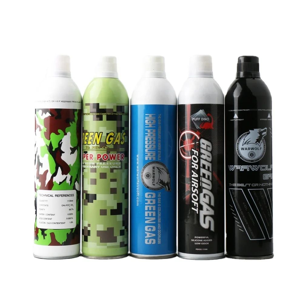 green gas/airsoft green gas FOR GBB made in China 1680ml airsoft  gas