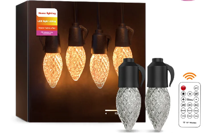 C35 Christmas holiday LED string garden ligting strawberry IP waterproof indoor and outdoor decoration light