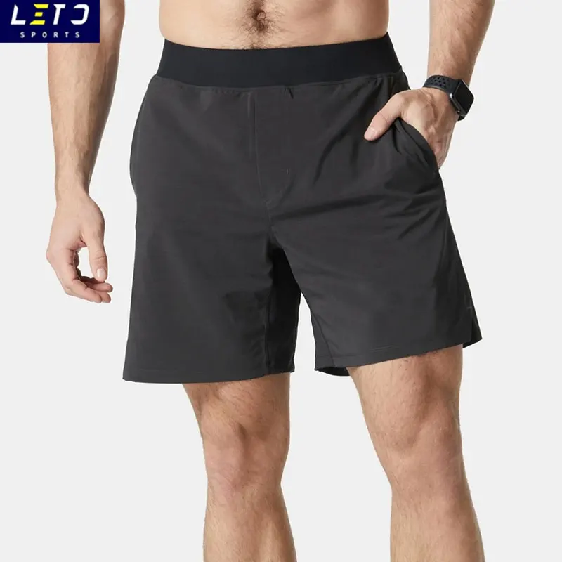 OEM mens gym shorts with pockets breathable outdoor wear workout polyester jogger running shorts