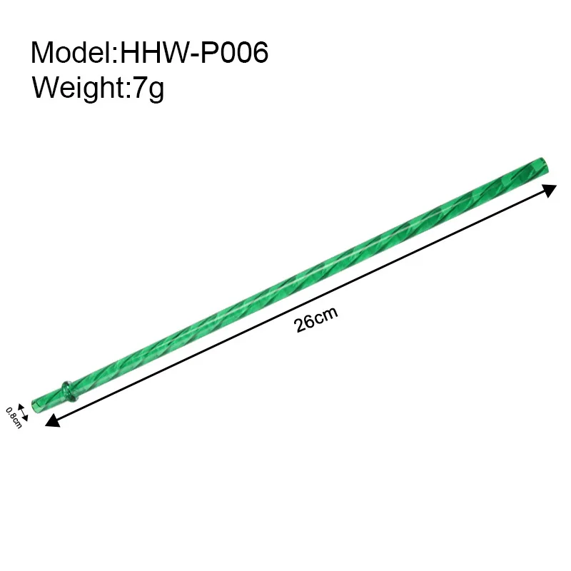 hot sale Colorful hard plastic drinking reusable straws spiral plastic straw