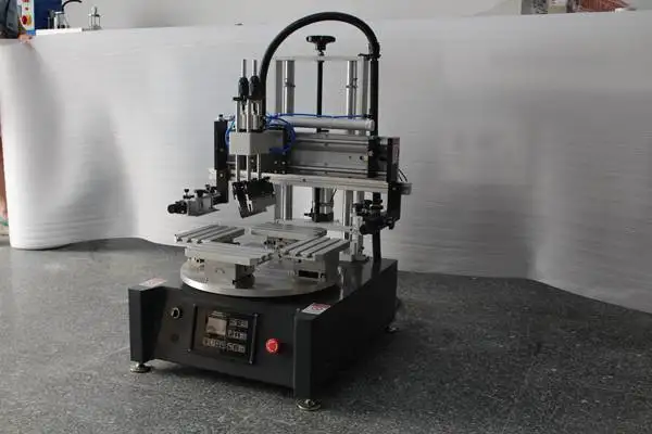 desktop semi auto screen printing machine for plastic ruler