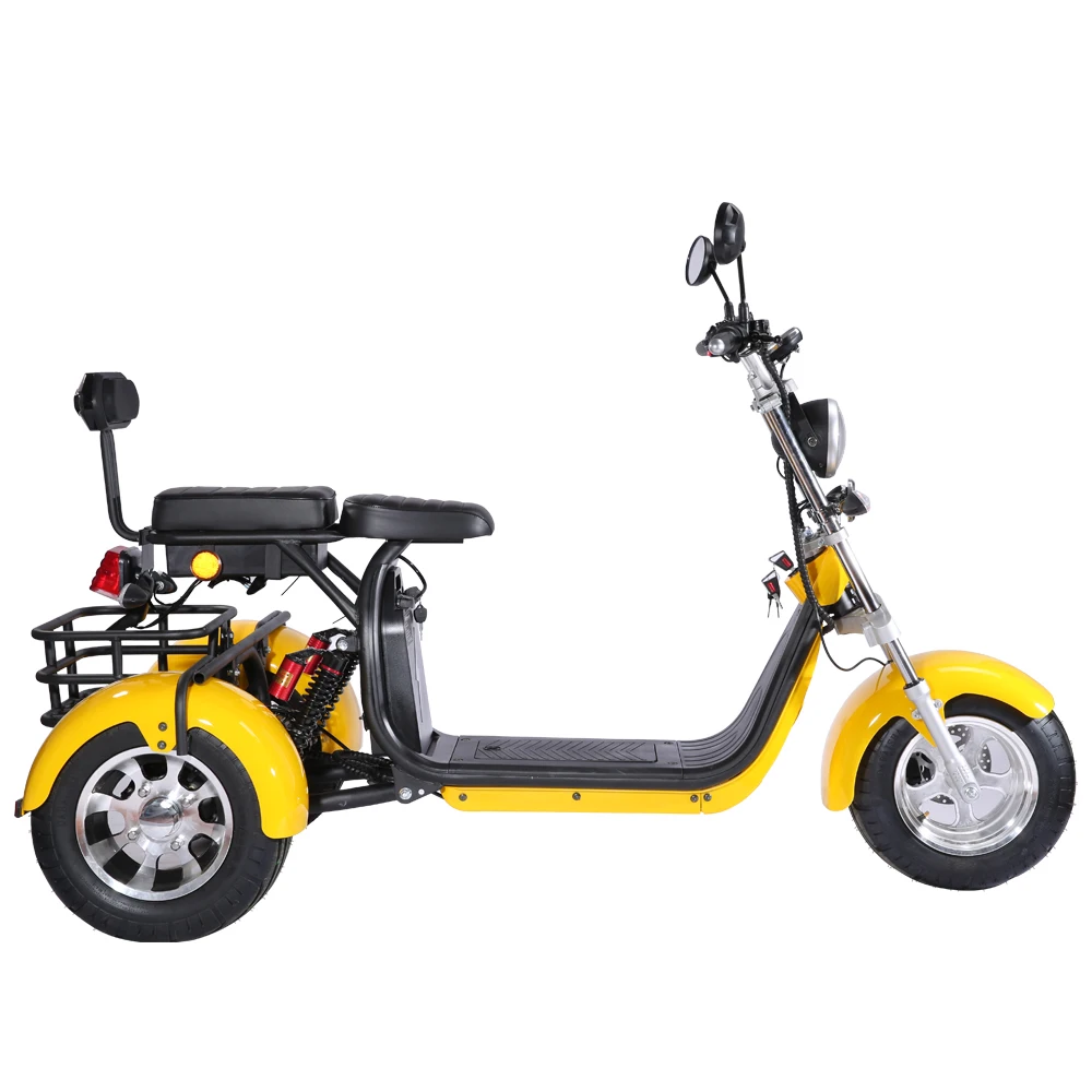 Hot Selling Warehouse Adult Three Wheel Bicycle Lithium Battery 60v 40ah Citycoco 3000 W Tricycle Electric Scooter