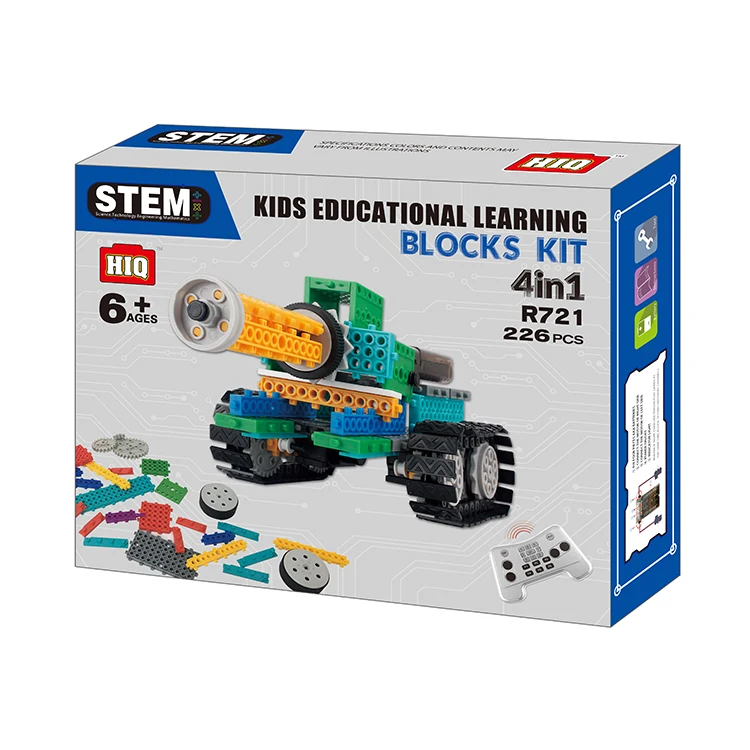 Shantou factory 4 in 1kids building blocks toy educational robot