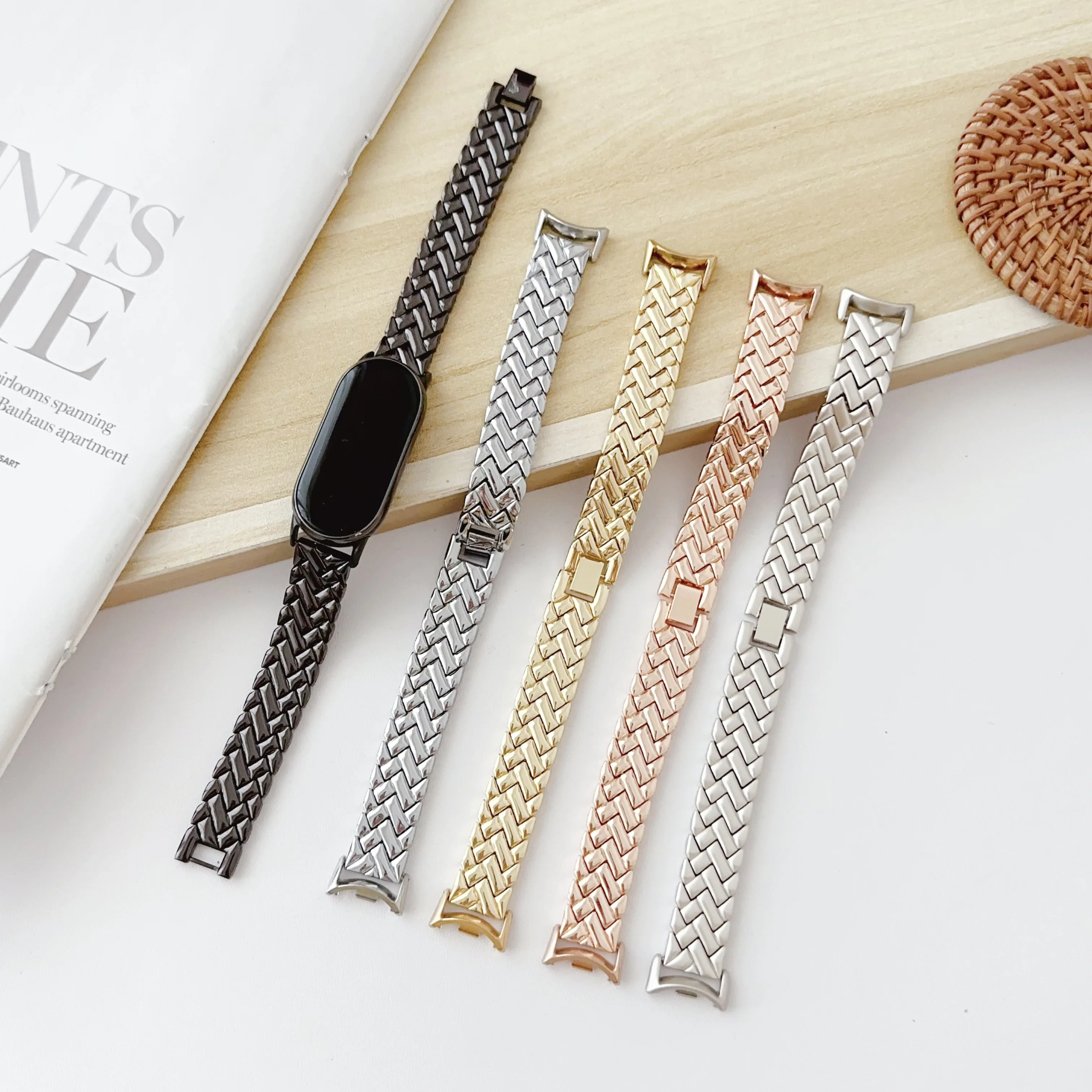 for xiaomi mi band 8 strap metal watch band for xiaomi band 8