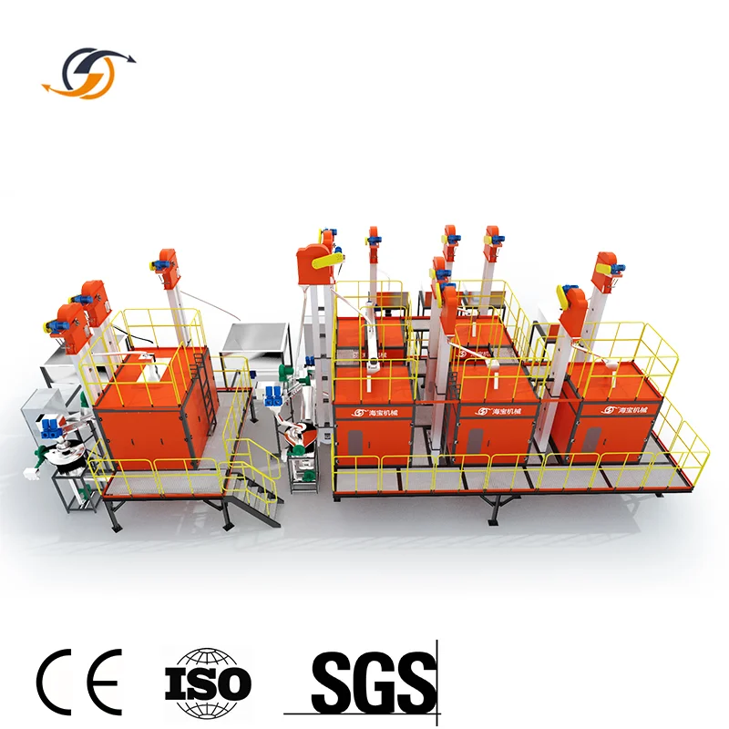 High-end quality electrostatic mixture plastic recycling machine for abs ps pp pe pet pvc pom waste recycling machine lines