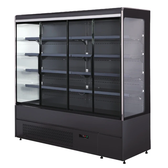 Yogurt Cold Drink Multidecks Self Service Supermarket Refrigerator Beverage Cooler Multideck Open Chiller