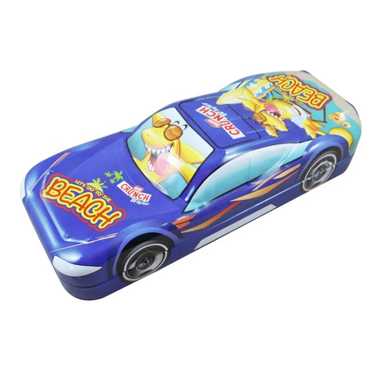 China Supplier custom car shaped chocolate tin boxes for gifts pencils
