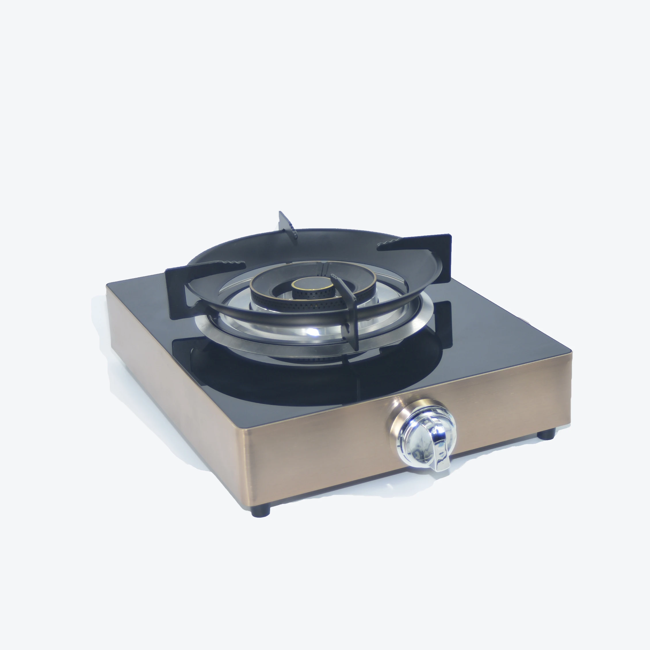 High-Powered Single Head Gas Cooktop Large Firepower Made in China for Natural Gas Liquefied Petroleum Gas Glass Panel Cooktop