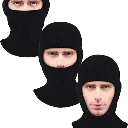 1 отверстие Лыжная Маска Вязаная Зимняя Балаклава полная маска для лица мужчин и женщин уличная спортивная