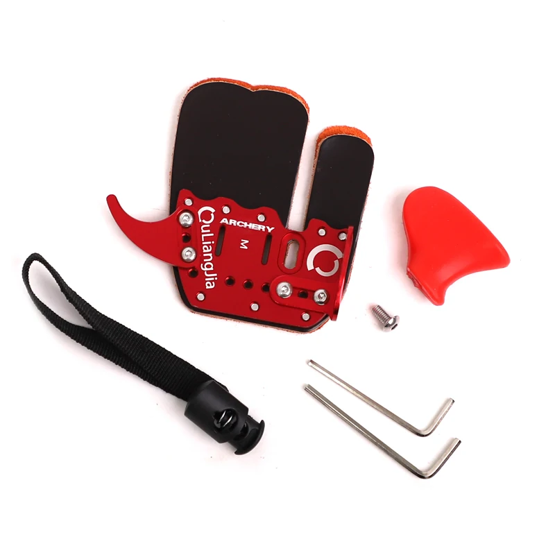 Archery Accessories Finger Guard For Protecting Archery Mediterranean Shooting Recurve Bow Real Leather Finger Tab