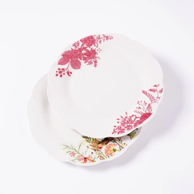 Manufacture Custom Design Porcelain Tableware High Quality Dinner Plate