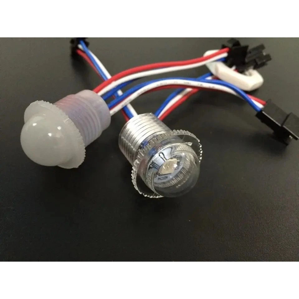 DC 12V 20mm Diameter Led Point Light SM16703 IC 5050 1SMD Transparent Milky Cover Led Pixel Light