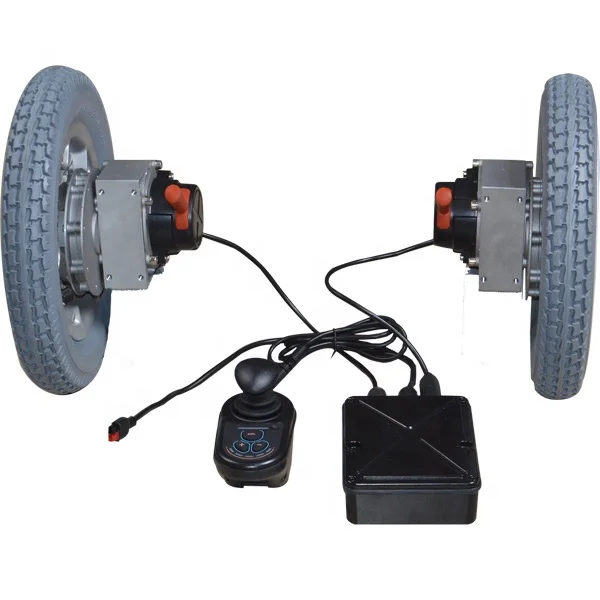 Yuanlang China manufacture BLDC motor with 10 inch solid tire brush-less electric wheelchair joystick handle controller