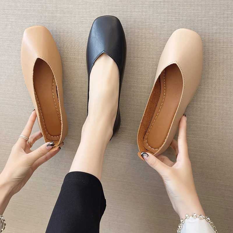2023Factory Selling Wholesale Cheap Slip-on Walking Casual Outdoor Shoes Women Soft Comfortable Summer Flats Leader