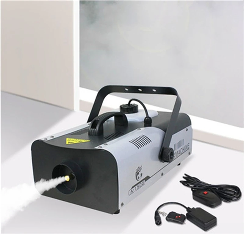 Wholesale Party wedding stage equipment 1500w LED Fog Machine Security Remote Control Dj Smoke Machine for wedding smoke machine