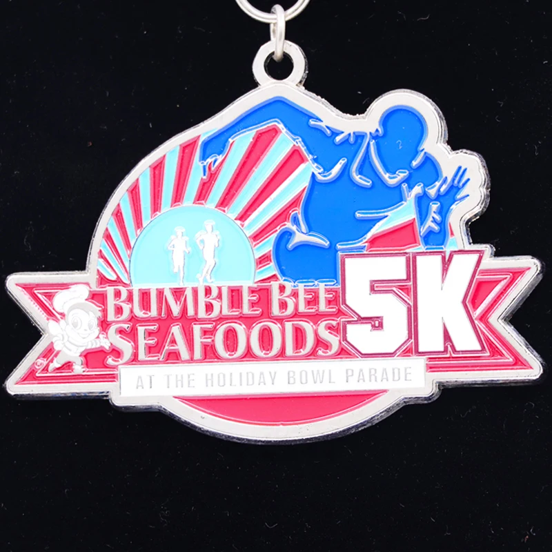 Manufacturer Custom Metal Trophy Cups Awards Blank 5K 10K 21K Marathon Running Finish Sport Marathon Medal