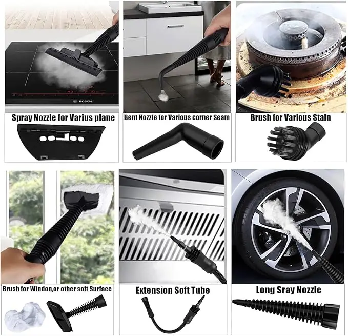 1000W 10S Fast Heating High Pressure Portable Steam Cleaner Handheld Steam Cleaner Steamer for Cleaning