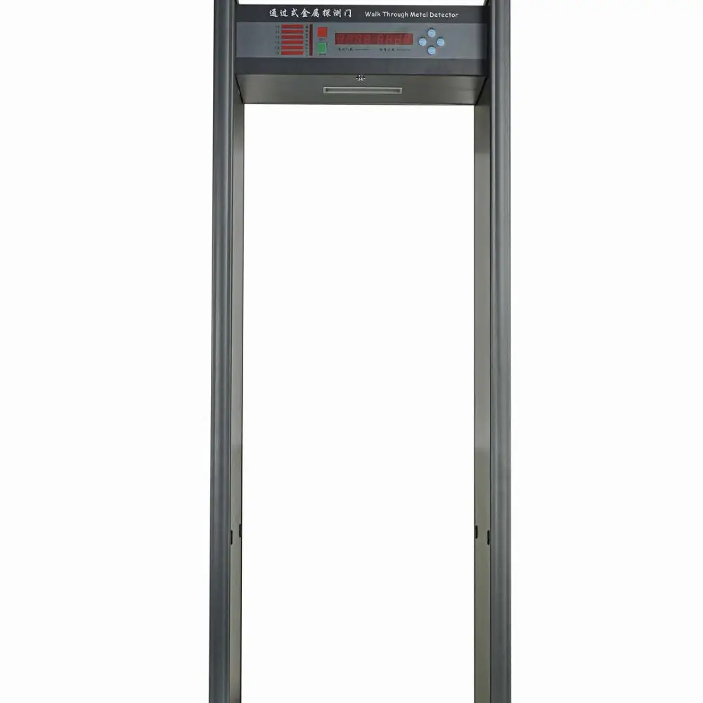 Проходной 6-зонный металлоискатель, дверной каркас, защитный металлодетектор