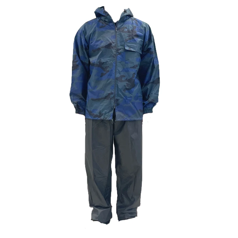New camouflage casual raincoat riding suit custom-made low-cost design Rain jacket pants